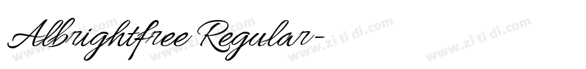 Albrightfree Regular字体转换 Albrightfree Regular字体转换